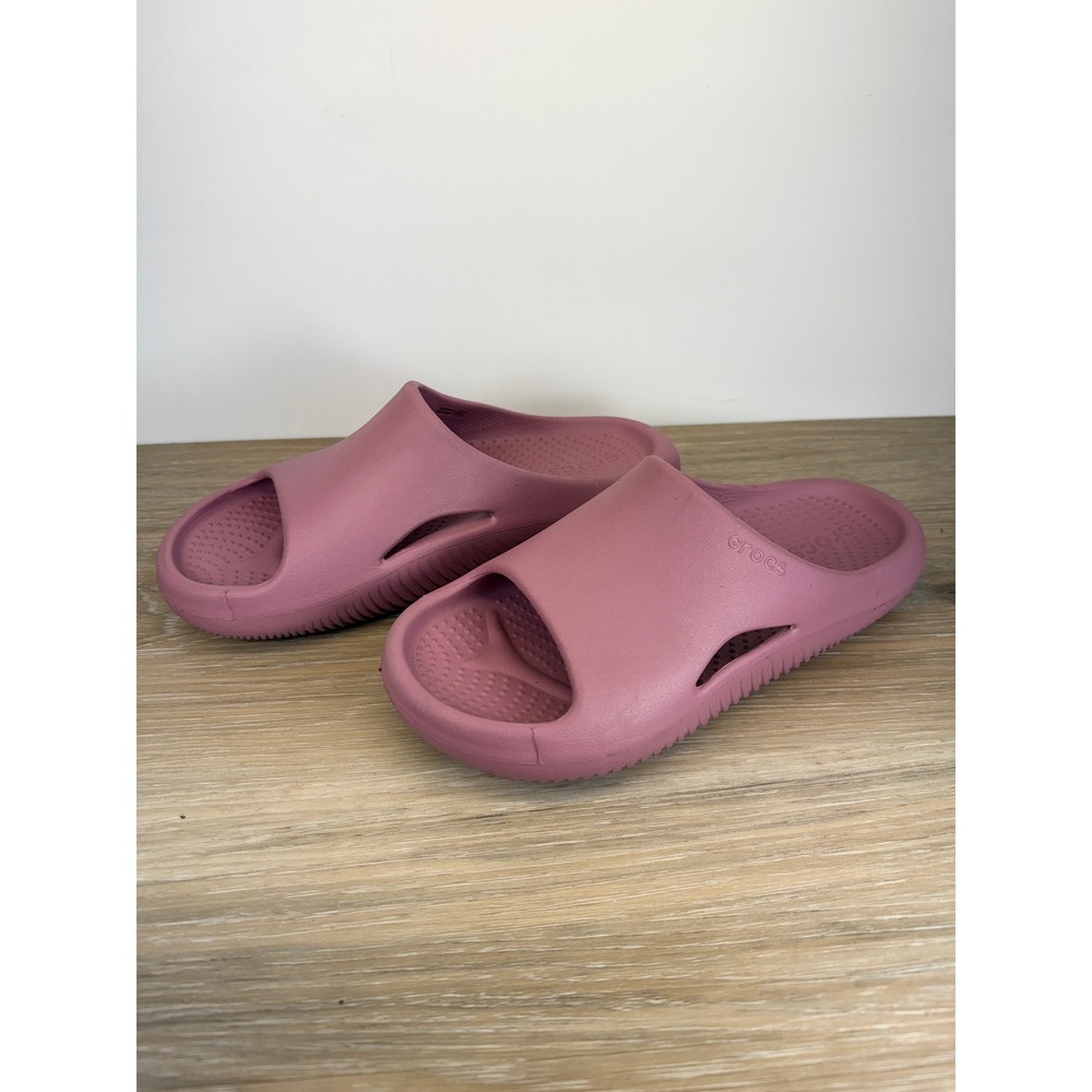 Crocs Slide‎ Sandals Mellow Recovery Mauve Pink Unisex W7 M5 Minimalist Gorpcore